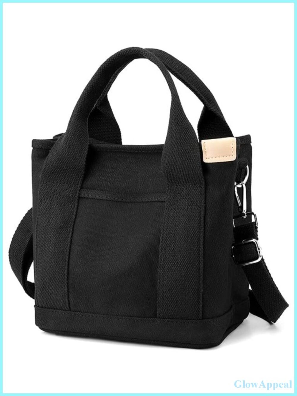 Canvas Tote Bag with Zipper Crossbody Shoulder Hobo Bag